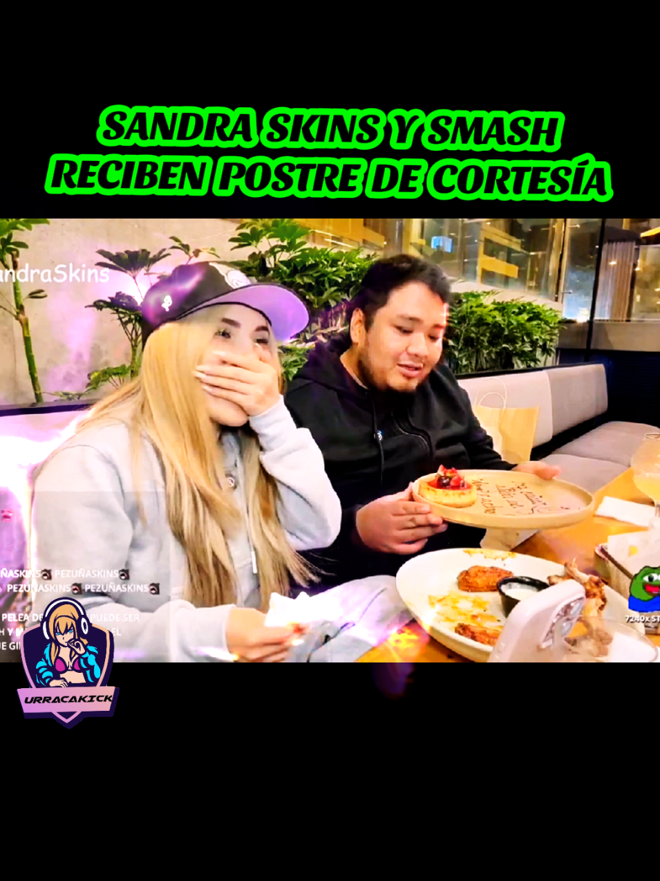 SANDRA SKINS Y SMASH RECIBEN POSTRE GRATIS, #sandraskins #smashdota #novela #kickperu #tiktokviral @Sandra Skins @Smashdota 
