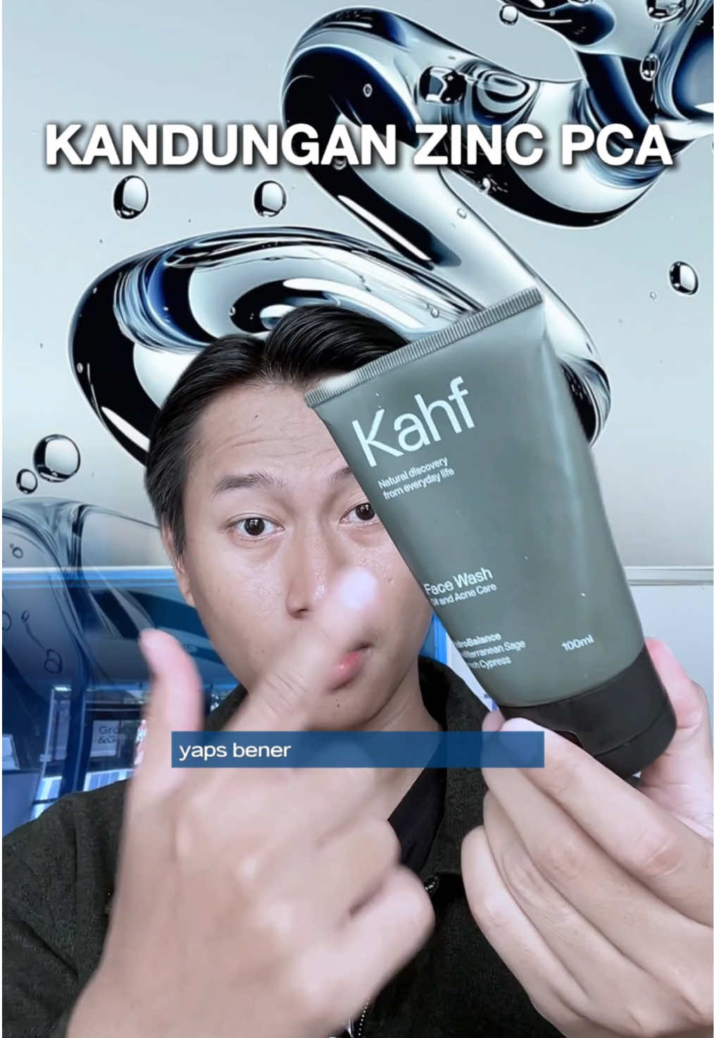 KAHF ACNE FACEWASH ! sabun muka buat kulit berjerawat ! gas bungkus 🔥 #kahf #kahfeveryday #kahffacewash #facewash #skincarepria 