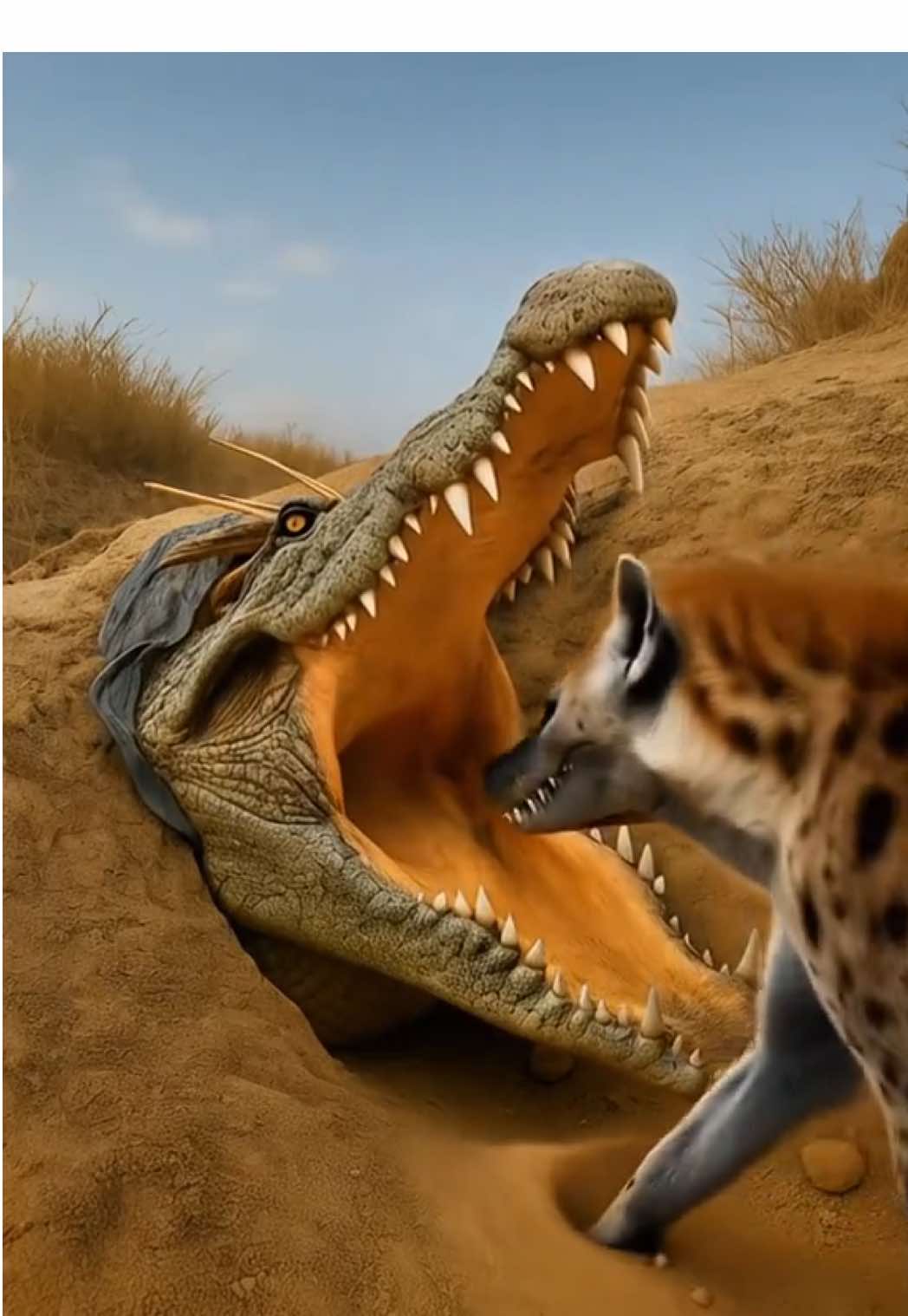 Crocodile’s Mouth Becomes a Kangaroo Highway 🦘🐊🐕 #animalsoftiktok #animals #crocodile #anime #kangaroo 