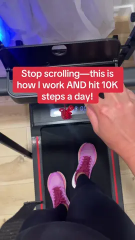 Desk job? No problem. Crushing 10K steps while answering emails 👟💻 #walkingpad #workfromhome #10ksteps 