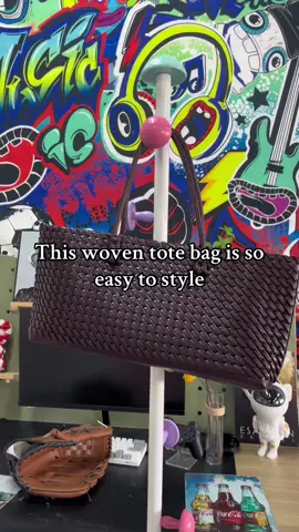 Minimalist design goes with everything#womens #woven #totebag #handlebag #shoulderbag 