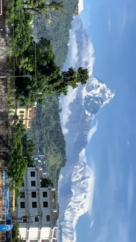 “Clear skies, snowy peaks, and Dashain vibes in the air.”#vanjeyfam #pokhara #boost 