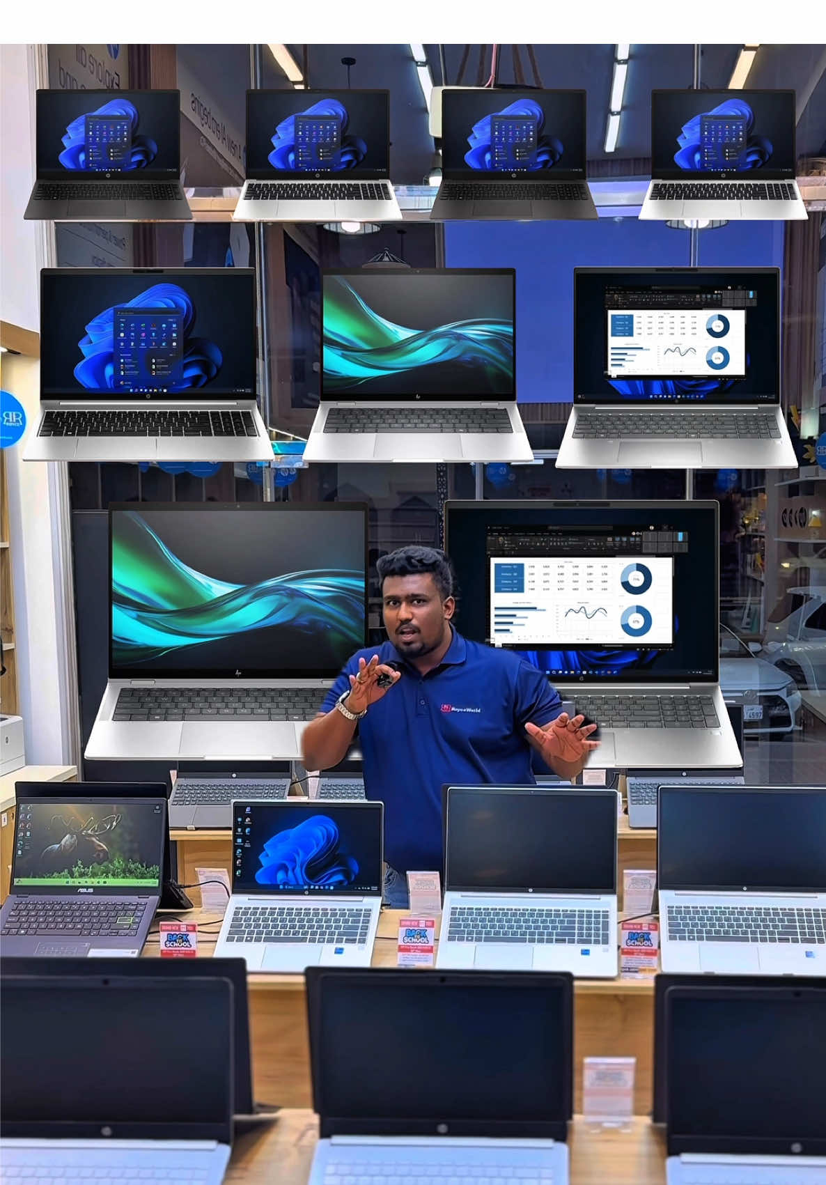 All kind of HP Laptops now available with us Military Grade Tested HP Laptops 🎶 #Qatar #LaptopsQatar #QatarOffers #royceworld #fyp 