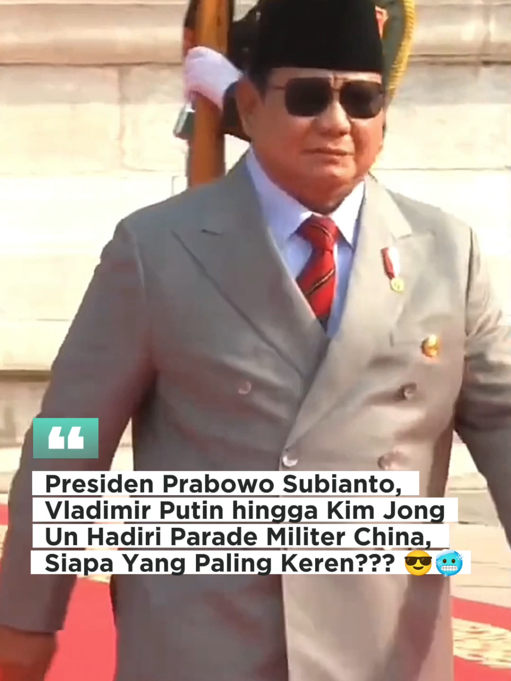 Presiden aing gagah syekali 🥵🥶 #prabowosubianto #vladimirputin #kimjongun #china #prabowopapadunia 
