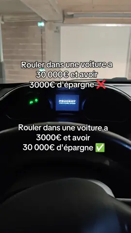 une voiture ça doit uniquement te servir à t'emmener d'un point A à un point B #epargne #argent #budget 
