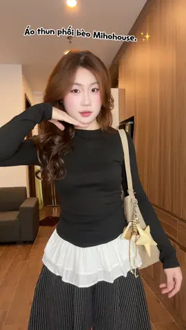 Áo Thun phối bèo Mihohouse #0811quyne 