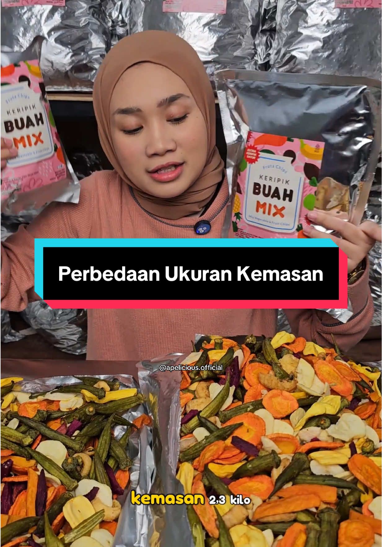 Pengen isi banyak apa isi sedikit? Bisaa bebas pilih ukurannya 🥰 #apelicious 
