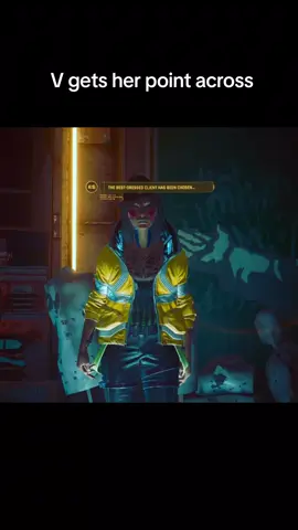 Female V gets her point across #cyberpunk2077 #femalev #cyberpunkedgerunners #cyberpunk #games 