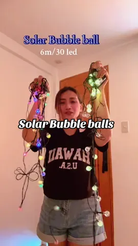 #Solar string bubble ball #perfect pang garden 🪴 