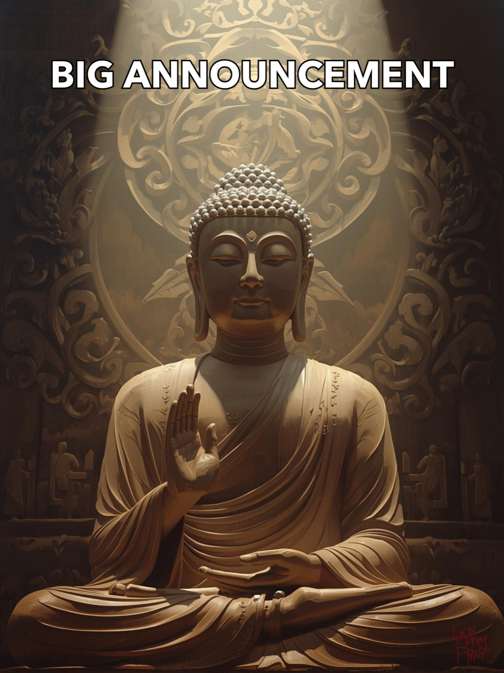 Big Announcement! This is the start of a new journey. I'm excited to share my passion for spiritual art with you. Activate Subtitles: Tiếng Việt (Vietnamese): Bật phụ đề ภาษาไทย (Thai): เปิดคำบรรยาย Bahasa Indonesia (Indonesian): Aktifkan Subtitel 简体中文 (Chinese): 开启字幕 ភាសាខ្មែរ (Cambodian): ចូលមើលហាងរបស់យើង។ မြန်မာဘာသာ (Burmese): ကျွန်ုပ်တို့၏ဆိုင်ကိုကြည့်ရှုပါ။ Español (Spanish): Activar subtítulos Check our store: link in bio Tiếng Việt (Vietnamese): Xem cửa hàng của chúng tôi: liên kết ở tiểu sử ภาษาไทย (Thai): ดูร้านค้าของเรา: ลิงก์ในไบโอ Bahasa Indonesia (Indonesian): Kunjungi toko kami: tautan di bio 简体中文 (Chinese): 逛逛我们的店铺：链接在主页 ភាសាខ្មែរ (Cambodian): ចូលមើលហាងរបស់យើង៖ តំណភ្ជាប់នៅក្នុងប្រវត្តិរូប မြန်မာဘာသာ (Burmese): ကျွန်ုပ်တို့၏ဆိုင်ကိုကြည့်ရှုပါ- bio ရှိလင့်ခ် Español (Spanish): Revisa nuestra tienda: enlace en la biografía #theartofdharma #bigannouncement #spiritualart #meditationart #zenart #launchday #spiritualtok #foryoupage #fyp