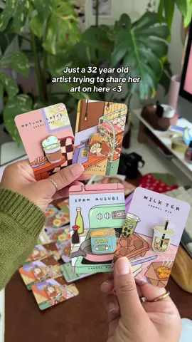Just a 32 yr old girl sharing her art 😉💖 #latinaartist #cuteart #stickershop #mexicanart #artistlife 