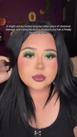 In her healthy hair era 🖤😭🙏 #hairjourney #damagedhair #hairtok #altlatina 
