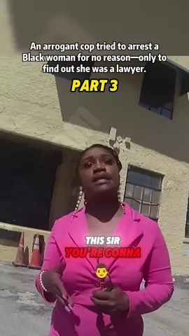 An arrogant cop tried to arrest a Black woman for no reason—only to find out she was a lawyer.#bodycam #fyp #cops #crime #police 
