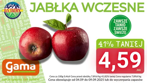 🍎🥦 OWOCE & WARZYWA W SUPER CENACH 🥕🍇  📅 04.09 – 09.09.2025 🍑 Śliwka – tylko 4,99 zł/szt! (-16,69%)  🍏Jabłka wczesne – tylko 4,59 zł/kg! (-41,82%)  ❤️Burak czerwony – tylko 1,59 zł/kg! (-43,01%)  🥦Brokuł – tylko 4,99 zł/szt! (-34,34%) 🛒 Świeże, zdrowe, lokalne! Zrób zakupy w najlepszych cenach w Twojej okolicy! 🌱 #PromocjaNaWarzywa #PromocjaNaOwoce #TanieZakupy #ŚwieżeWarzywa #ŚwieżeOwoce #OwoceSezonowe #WarzywaSezonowe #ZdrowaŻywność #ZakupySpożywcze #SuperOkazja #WyprzedażWarzyw #WyprzedażOwoce #PolskieOwoce #PolskieWarzywa #JabłkaPolskie #Brokuł #BurakCzerwony #Śliwki #PromocjaSpożywcza #GazetkaPromocyjna #CodzienneZakupy #ZakupyNaTydzień #ZdroweZakupy #SklepSpożywczy #PromocjePolska #ZakupyBukowinaTatrzańska #ZakupyBiałkaTatrzańska #LokalneProdukty #GminaBukowinaTatrzańska #WspierajLokalnychRolników #WspierajLokalne #SklepLokalny
