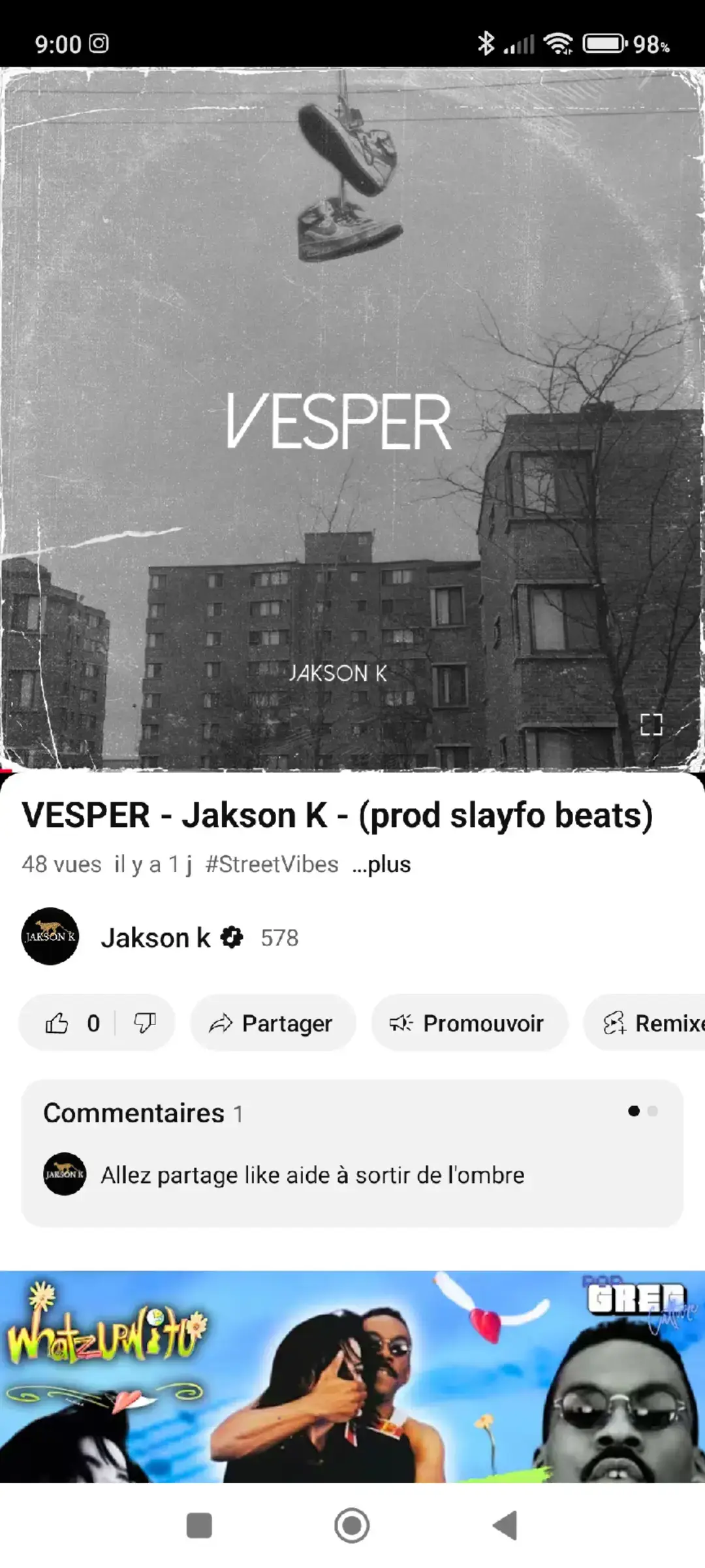 allez stream c'est fort mon nouveau son c'est puissance verbale  #rap #jaksonk 