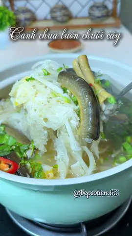 Lâu lắm rồi mới ăn lại món canh chua này luôn đó #nauancungtiktok #canhchualuon #canhchualuonchuoicay #bepcotien 