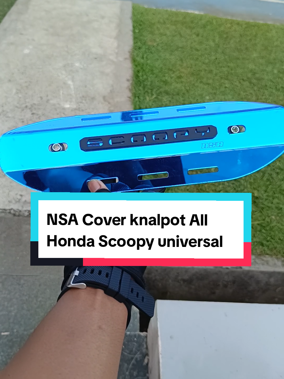 NSA Cover knalpot All Honda Scoopy universal Bahan Aklirik Tebal 💯  #nsaperformance #nsacoverknalpotscoopy #asesorismotor #viralvideo 