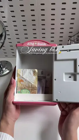 My saving box! Kapag mali password mo dimo sya mabubuksan! Ang galing! #savingbox #coinbank #toy #gift #giftideas 