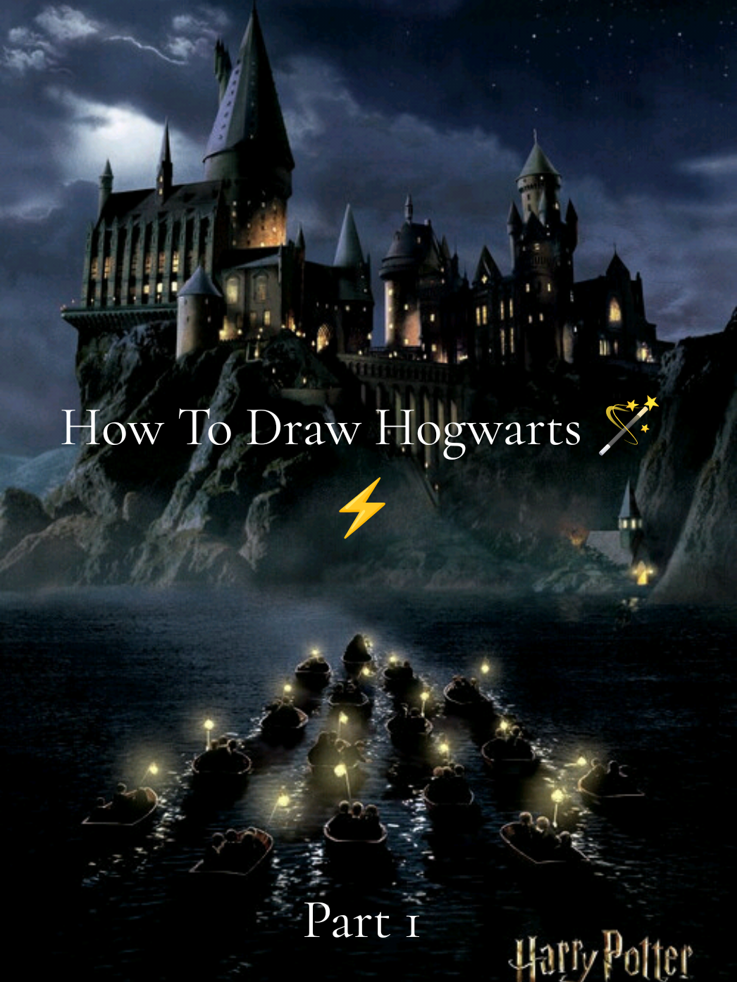 How To Draw Hogwarts 🪄⚡ Part 1 🤌 #fyp #artistsoftiktok #harrypotter #harrypottertiktok #hogwarts 