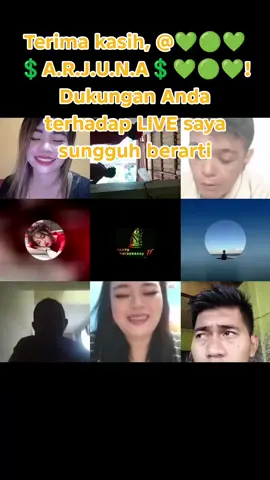 💚🟢💚💲A.R.J.U.N.A💲💚🟢💚, terima kasih atas dukungan luar biasa Anda di LIVE saya! Saya akan terus membuat konten LIVE yang lebih baik! @💚🟢💚💲A.R.J.U.N.A💲💚🟢💚 #tiktoklive #livehighlights #livegift #cheermic #sorakanirama 