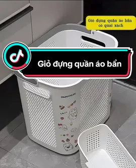 Giỏ đựng quần áo bẩn. Có riêng giỏ nhỏ để đựng tất, đồ cá nhân #giodungdoban #giodungquanaoban #giodungdobannhatam #xuhuong #giodungquanaobanbangnhua 