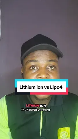 Lithium ion battery vs Lipo4 battery #installer #SolarEnergy #AlfieTech #Nigeria #viraltiktok 