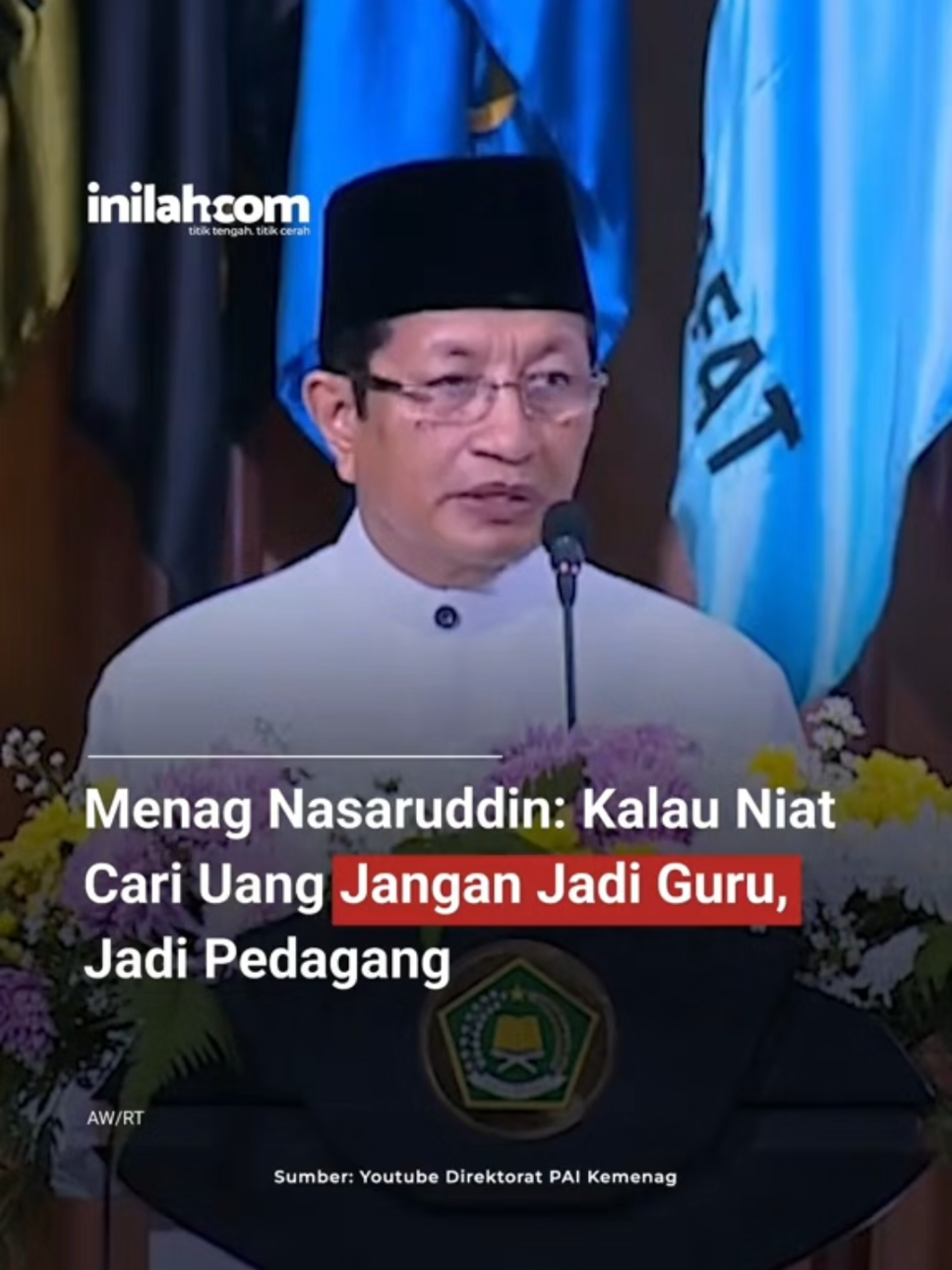 #stitch dengan @Inilah.com MENTERI AGAMA, CUKUP TERIMA PAHALA & MAKAN TERIMAKASIH SAJA.#menteriagama #pejabatbloon #tersadarkan #tinggalkanislam 