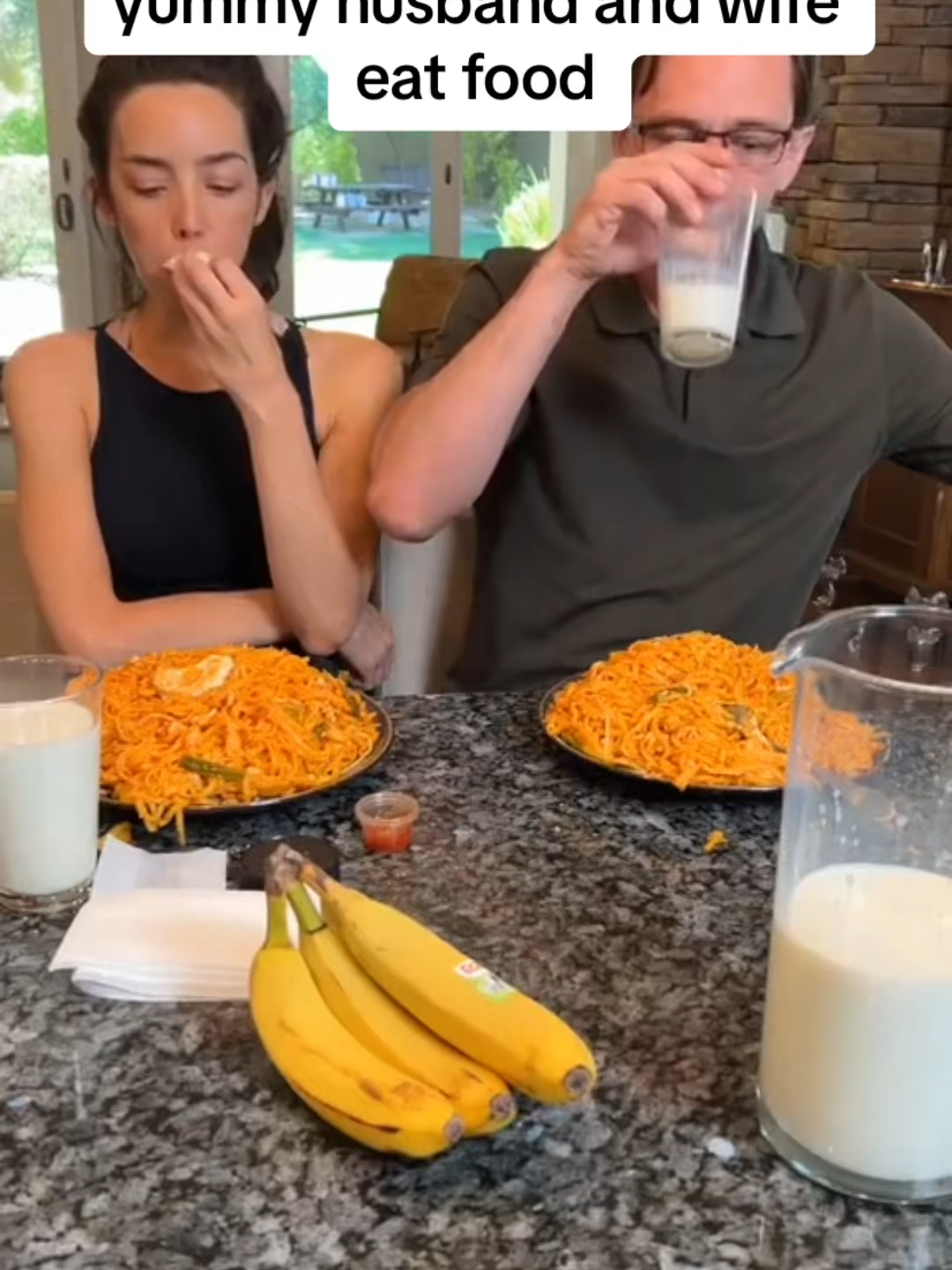 yummy husband and wife eat food #7019