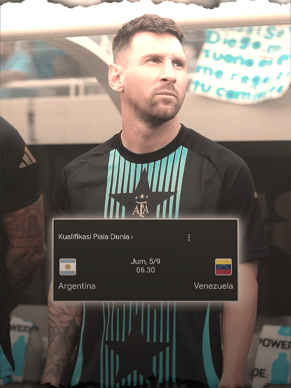 NEXT MATCH‼️ Argentina vs Venezuela 🏆 #worldcupqualifiers  📅 5 September 2025 🏟️ Estadio Monumental ⏰ Pukul 06.30 WIB 📺 Live RCTI match yg sangat istimewa bagi My goat Leo Messi 🐐🥺 Prediksinya, guyss? - - #timnasargentina #leomessi  #footballedit #foryoypage 