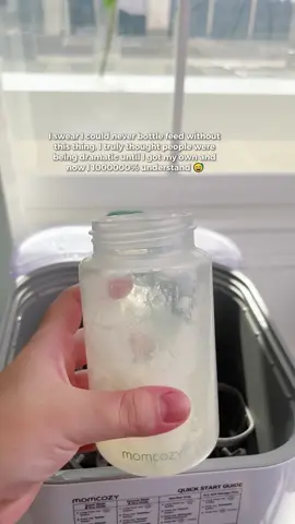 I swear I could never bottle feed without this thing. I truly thought people were being dramatic until i got my own and now I1000000% understand 🫶🏻#Momcozy #bottlewasher #mommusthaves #newborn #firstimemom 