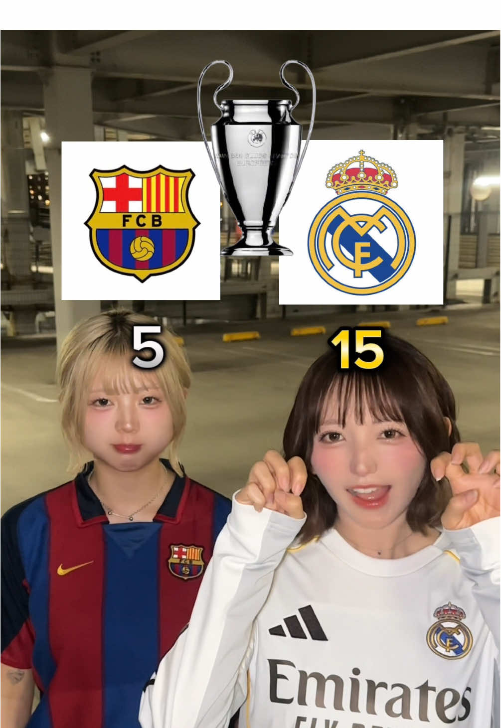 次はどっちが勝つ？💭 #クラシコ姉妹 #サッカー女子 #ラリーガ #RealMadrid #barcelona 