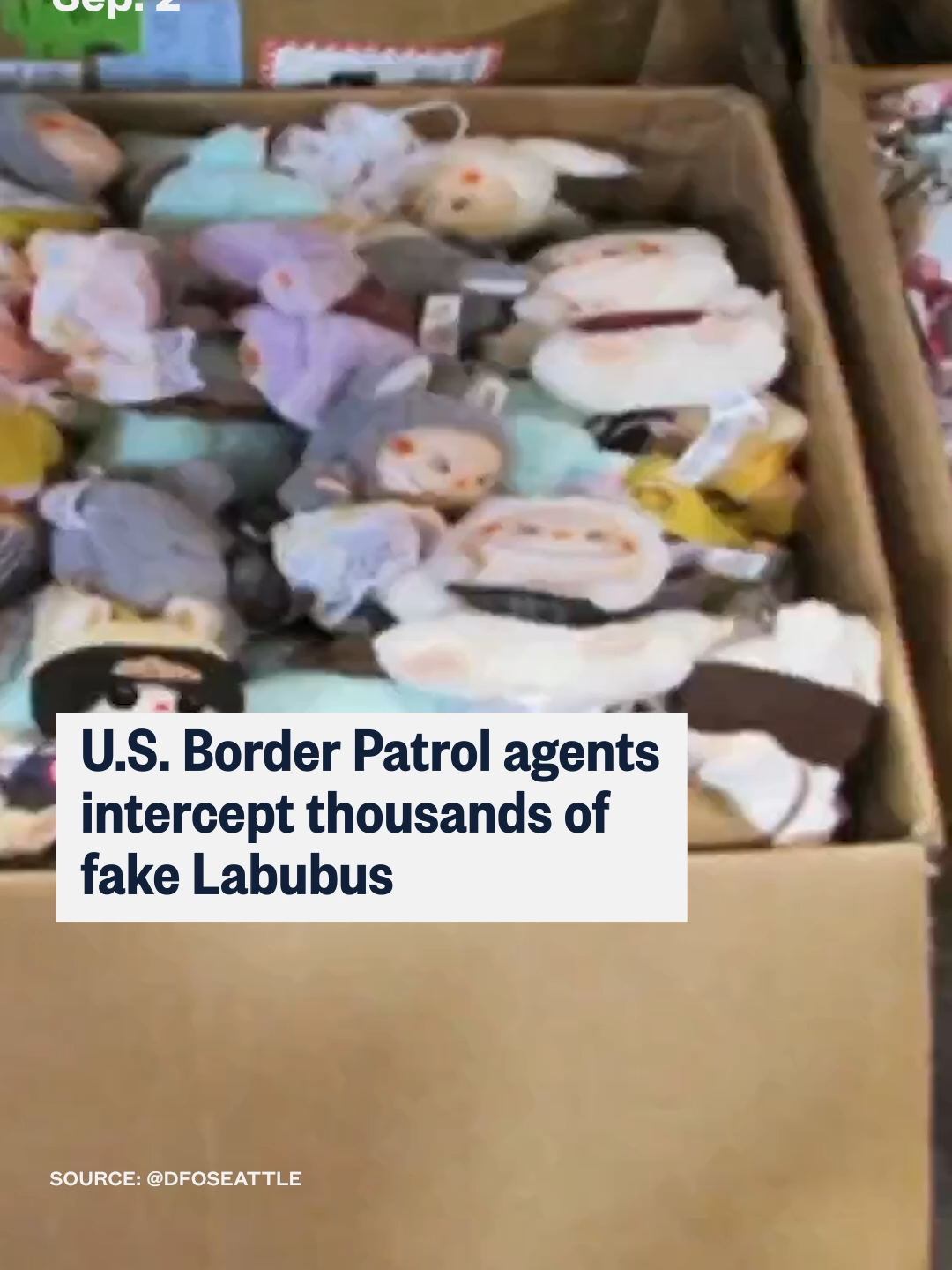 A shipment of fake #Labubu dolls that would be worth more than half a million dollars if the items were genuine was intercepted last week at #Seattle airport, authorities said.