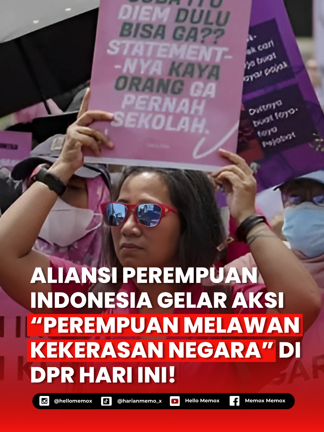 BERSAMA MELAWAN! Aliansi Perempuan Indonesia menggelar aksi 
