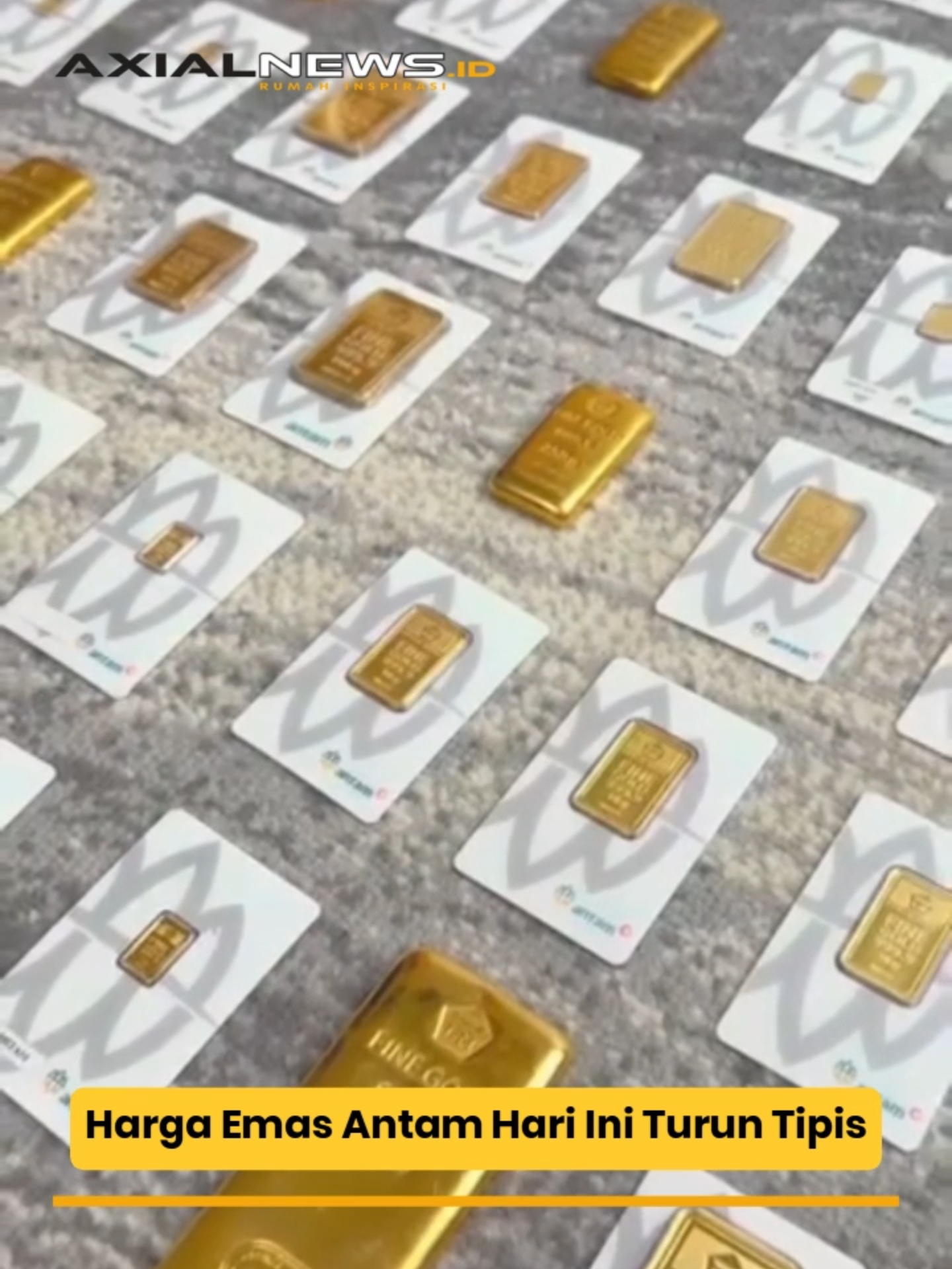 Harga emas Antam 24 Karat, Selasa (2/9/25) turun tipis Rp 2.000 per gram madi Rp 2.009.000.  Sementara harga buyback emas juga ikut turun jadi Rp 1.856.000 per gram. Baca berita lainnya di web axialnews.id sumber : @sumut.update