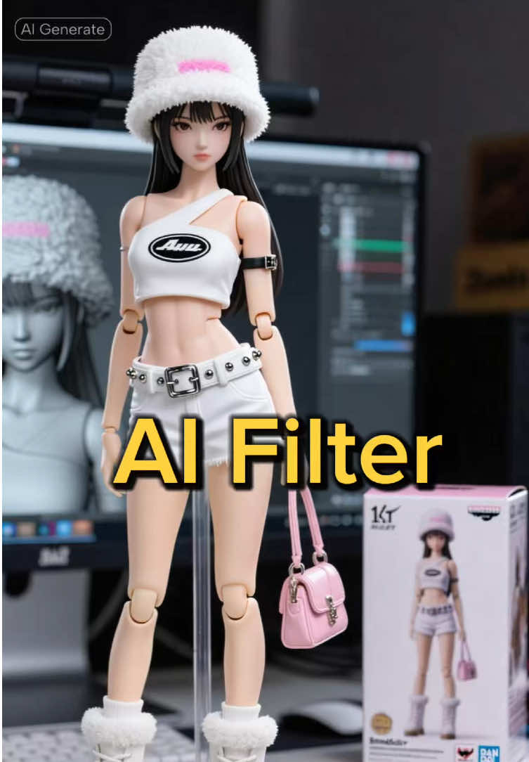 Action Figure AI Filter#CapCut #aifilter #trend #selfie #actionfigures 