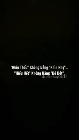Không Nên Xem Mọi Thứ Quá Nghiêm Trọng. Chỉ gói gọn trong ba chữ : 