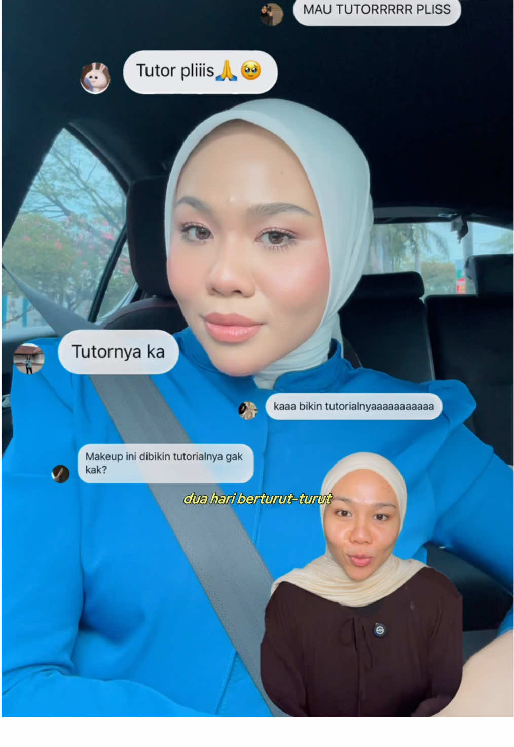 FIX!!! bakalan aku pake sampe tua nanti👵 gimana menurut kalian besss??? list products : •face mist 6in1 prime @muaq.id  •anti cakey primer @mop.beauty  •peach corrector @muaq.id  •yellow corrector @mop.beauty  •glow vibe cushion @eminacosmetics - chai •cream bronzer @anastasiabeverlyhills - amber •concealer @luxcrime_id - N02 •liquid blush @tavi - moodchild & @timephoriaid - gentle hue •powder blush @mop.beauty - paloma •loose setting powder @anastasiabeverlyhills  •lashes @mlendiary.id - baby candy •mascara tambahan @blpbeauty  •eyebrow @anastasiabeverlyhills - dark brown •grip brow gel @makeoverid  •eyeshadow palette @itsomgbeauty & @3ce_official  •matteverse lip paint (base) @muaq.id - coral tree •rouge pro lip colour (inner) @artisanpro - ruby crown •topper @muaq.id - aura •highlighter @muaq.id prambanan •setting spray @itsomgbeauty  kalau ada yang kurang boleh tanya di komen ya👇🏻 #makeuptutorial #makeupseger #makeuphacks #tutorialmakeup #oliveundertone 