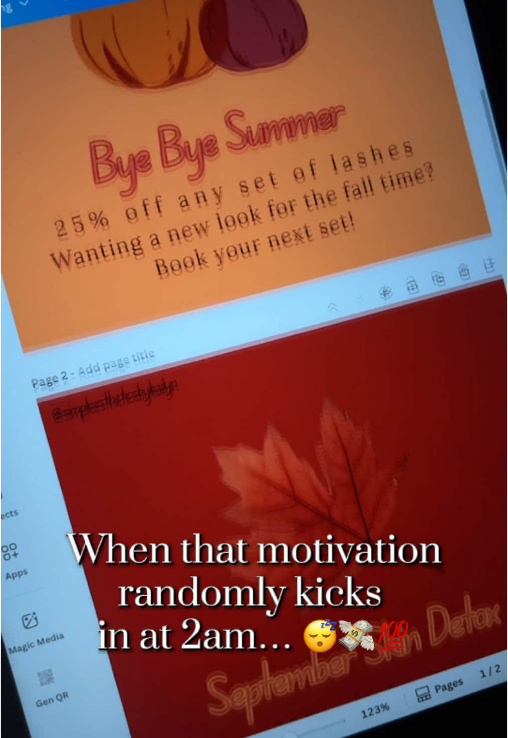 Anyone else like this?? 😅 If I have an idea I literally need to do it as soon as possible 🤣  #relatable #esthetican #motivation #foryoupage #estheticiancontent 