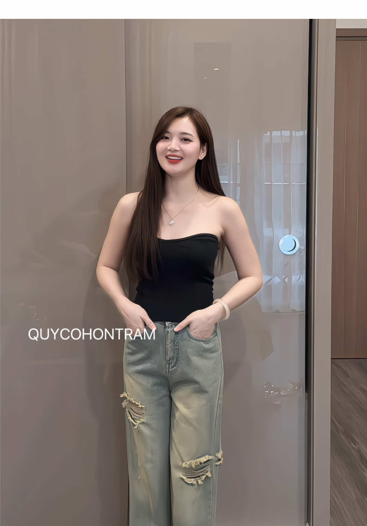 Quần Jean Suông Rách  #quanjean #quanjeansuong #quanjeannu #jean 