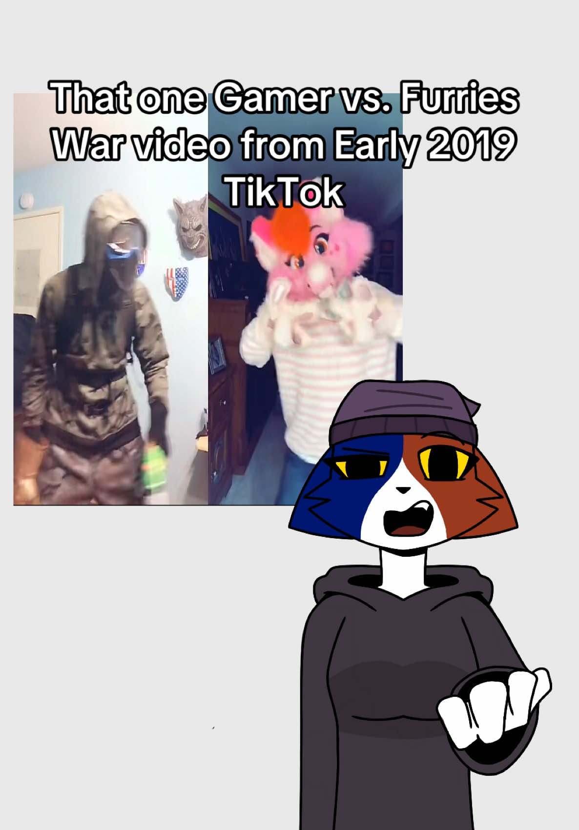 Literally I am reminded of that video EVERY DAY, because SOMEHOW people find it despite it being so ANCIENT! #furrywar #furries #gamers #oldtiktok #nostalgia 