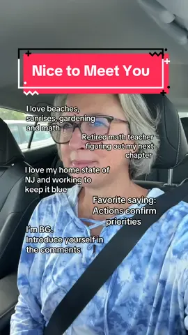 Its so nice to meet you! Allow me to introduce myself to you. Come hang out with me my page. I’m a newly retired math teacher in NJ who’s figuring out my next challenge.  I can't wait to meet you. #introducemyself #introduction #nicetomeetyou #nicetomeetya  @Nicole-Content & Brand Tips 