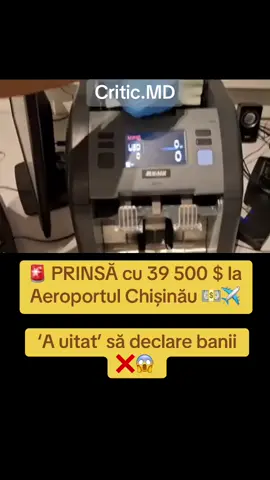 ✈️💵 PRINSĂ CU 39 500 $ la Aeroportul Chișinău! 💵✈️ 👮‍♂️ Funcționarii vamali, împreună cu polițiștii de frontieră, au dejucat o tentativă de scoatere ilegală a unei sume uriașe din țară 😱. 📍 Totul s-a întâmplat pe Aeroportul Internațional Chișinău, la controlul pasagerilor cursei Chișinău – Istanbul 🛫. 🔍 O femeie de 34 de ani, cetățeană a Federației Ruse 🇷🇺, a fost prinsă cu 39 500 de dolari SUA nedeclarați 💰💰💰. 👉 Ea trebuia să declare sumele mai mari de 10 000 $, dar a „uitat” să facă acest lucru. 🚫 Rezultatul: banii au fost confiscați, iar cazul este acum investigat de Direcția urmărire penală a Serviciului Vamal ⚖️. #news #politia #moldova 