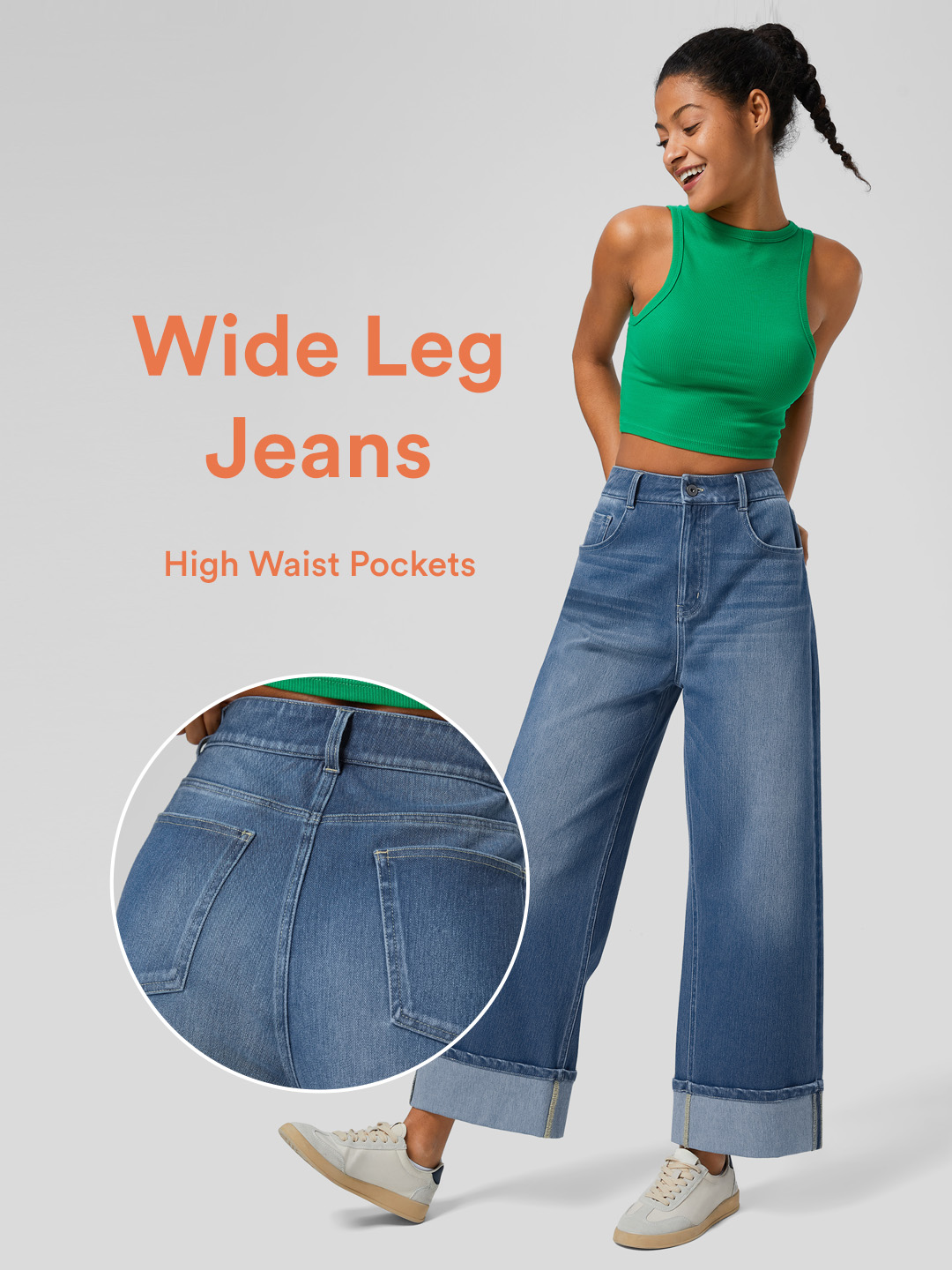 😎Rock these rolled - hem jeans for a trendy look!#Dealsforyoudays #SuperBrandDay #activeinhalara #outdoorfun #tiktokmademebuyit #outfitcheck #NovaTopFinds #halara #Fitness #tiktokshopfinds #OOTD #fyp #backtoschool