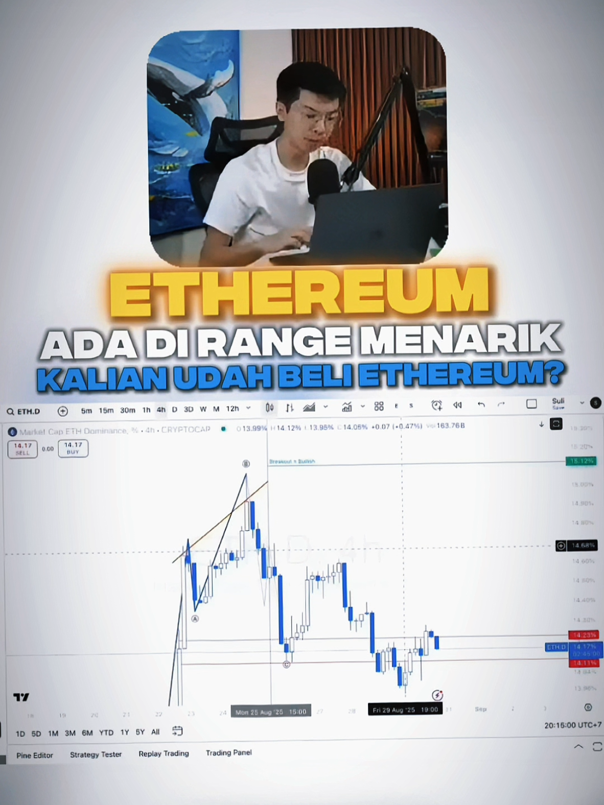 udah pada masuk ETH belum nih?😋 #ethereum #sulianto #nagake10 #crypto #peramalkoin 