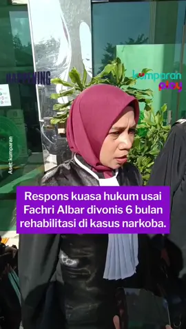 Terdakwa Fachri Albar dijatuhi vonis enam bulan rehabilitasi oleh majelis hakim Pengadilan Negeri Jakarta Barat. Vonis hakim itu pun disambut baik oleh tim kuasa hukum Fachri. Apalagi, putusan hakim itu sudah sejalan dengan tuntutan jaksa sebelumnya. Aset: kumparan #happening #update #entertainment #svt #fachrialbar    
