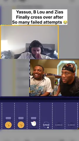 Yassuo, Zias and B Lou win big on the chicken game🤯#kickstreaming #blowthisuptiktok #goviral 