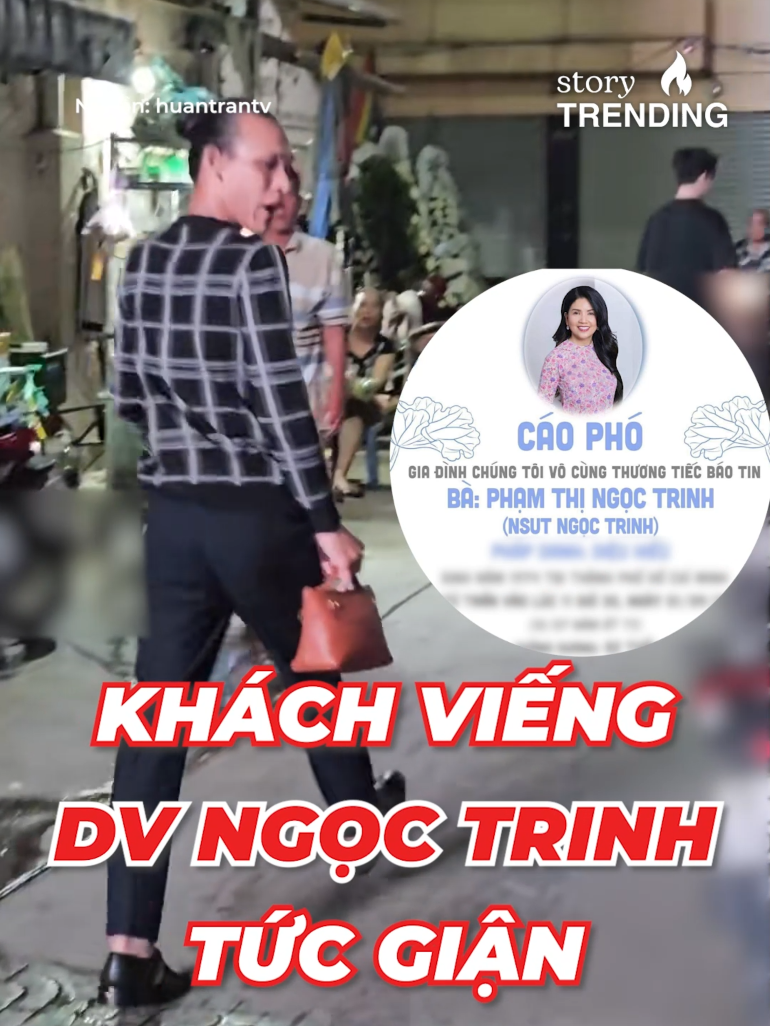 Khách đến viếng tang lễ của diễn viên Ngọc Trinh Mùi Ngò Gai tức giận khi bị nhiều camera quay chụp #yan #tiktok #storytrending #yanstorytrending #nsutngoctrinh