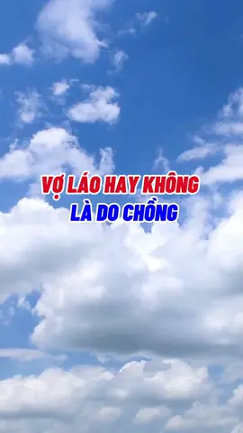 vợ láo hay không là do chồng#phunu #hanhphuc #honnhan #giadinh #trietly 