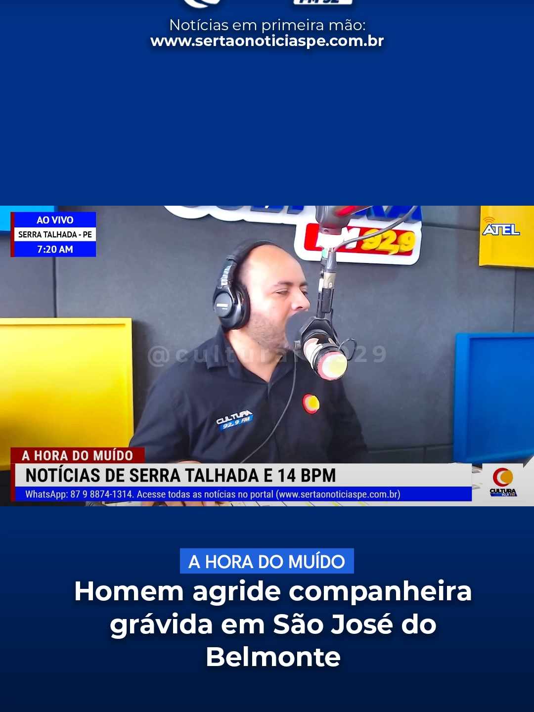 Homem agride companheira grávida em São José do Belmonte . . . Policiais Militares do 14° BPM foram acionados por uma mulher que relatou ter sido vítima de agressão pelo companheiro em São José do Belmonte.    De acordo com a vítima, o homem chegou à residência sob efeito de álcool, iniciou uma discussão, segurou-a pelos braços, empurrou-a contra a parede e a golpeou na barriga, mesmo ela estando grávida de sete meses.    Ela ainda informou que já havia sofrido outras agressões e ameaças anteriormente.   Diante da situação, ambos foram conduzidos à delegacia local para que fossem tomadas as medidas legais cabíveis.   📲 Siga a @radioculturafm929 – Cultura no TikTok, sempre conectada com você! #culturafm #radiocultura #serratalhada #notícias #culturafm929 #pernambuco #noticia #noticias