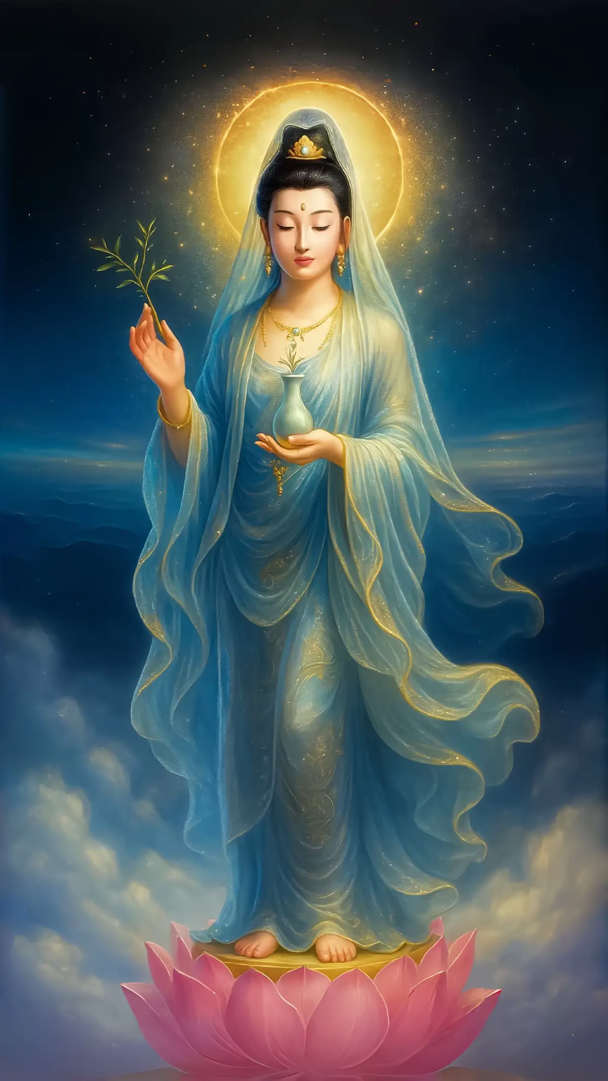 NAM MÔ ĐẠI BI QUÁN THẾ ÂM BỒ TÁT #nammodaibiquantheambotat #quantheambotat #guanyin #ommanipadmehum #phatphap #hinhnen #tranhphatgiao #viral #foryou #tiktok #luctudida 